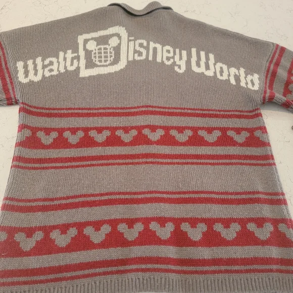 Walt Disney World Mickey Spirit Jersey Zip Front Sweater Cardigan size medium - Picture 6 of 6